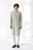 Abstract Embroidered  Kurta Set