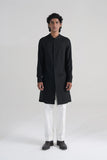 High Neck Front Open Kurta Set