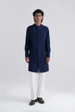 High Neck Front Open Kurta Set