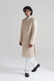 Intricately Embroidered Silk Sherwani Set