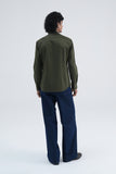 Layered Cotton Satin Shirt