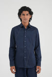 Contrast Stitch Cotton Satin Shirt