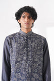 Floral Embroidered Chanderi Kurta Set