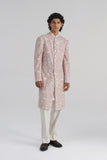 Embroidered Cotton Silk Sherwani Set