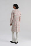 Embroidered Cotton Silk Sherwani Set