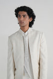 Silk  Embroidered Bandhgala Set