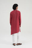 Asymmetric Threadwork Kurta Set