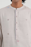 Glitch Embroidered Short Kurta