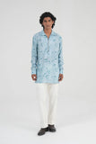 Textured Zipper Kurta
