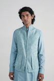 Textured Weave Jawahar Jacket Set