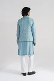 Textured Weave Jawahar Jacket Set