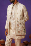 KIAAN IVORY SHORT KURTA JACKET SET