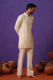 SHEHZAADA IVORY SHORT KURTA SET