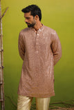 VED CUTDANA PINK SHORT KURTA SET