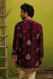 TAJ PURPLE SHORT KURTA SET