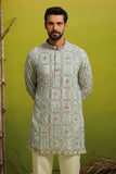 AARSH SKY BLUE SHORT KURTA SET
