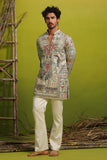 MADHUBAN SKY BLUE SHORT KURTA SET