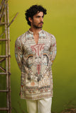 MADHUBAN IVORY SHORT KURTA SET