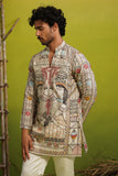 MADHUBAN IVORY SHORT KURTA SET