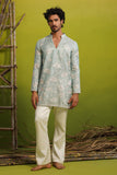 VAYUN SKY BLUE SHORT KURTA SET
