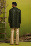 SUKOON BOTTLE GREEN SHORT KURTA SET