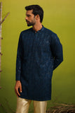 SUKOON NAVY BLUE SHORT KURTA SET