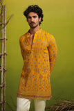 SURKH HALDI SHORT KURTA SET