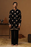 STAR BLACK  SHORT KURTA SET