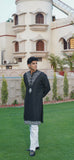 BLOOMING BLACK KURTA SET