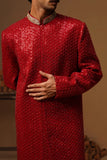 HUMSAFAR RED INDO - WESTERN  SET