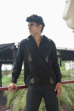 BLACK DAISY SHIRT