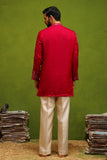 ARYA RANI PINK  V NECK SHORT KURTA SET