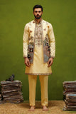 PANDA YELLOW KURTA JACKET SET