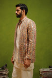 SAFAR MULTI JODHPURI SET WITH V NECK KURTA