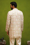 PATOLA IVORY  SHORT KURTA SET