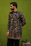 ROOH BLACK SHORT KURTA SET