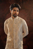Offwhite Zardosi jacket with kurta set