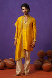 ZOHAYR HALDI V-NECK MIRROR KURTA DUPATTA SET