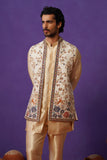 OJAS IVORY SHORT KURTA JACKET SET