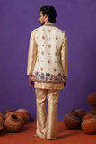 OJAS IVORY SHORT KURTA JACKET SET