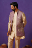 ARIT PURPLE SHORT KURTA JACKET SET