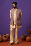 ARIT PURPLE SHORT KURTA JACKET SET
