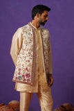 MEHER IVORY SHORT KURTA JACKET SET