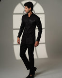 Black 3D Phoenix Pocket Square