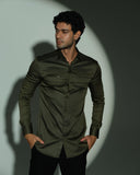 Olive Arrow Chest Shirt