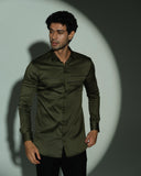 Olive Arrow Chest Shirt