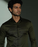 Olive Arrow Chest Shirt