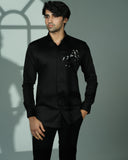 Black 3D Horse Pocket Square