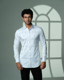 White Pyramid Polka Shirt