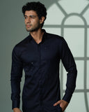 Navy Polka Pyramid Shirt